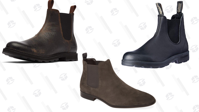 Sorel Madson waterproof Chelsea boots, $160Bp. Easton suede Chelsea boot, $110Blundstone 510 boot, $145